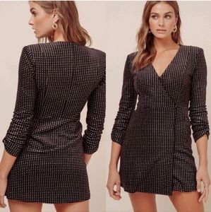 Metallic blazer dress